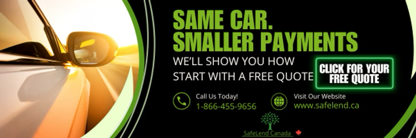 Same car, smaller payment — check your rate with SafeLend